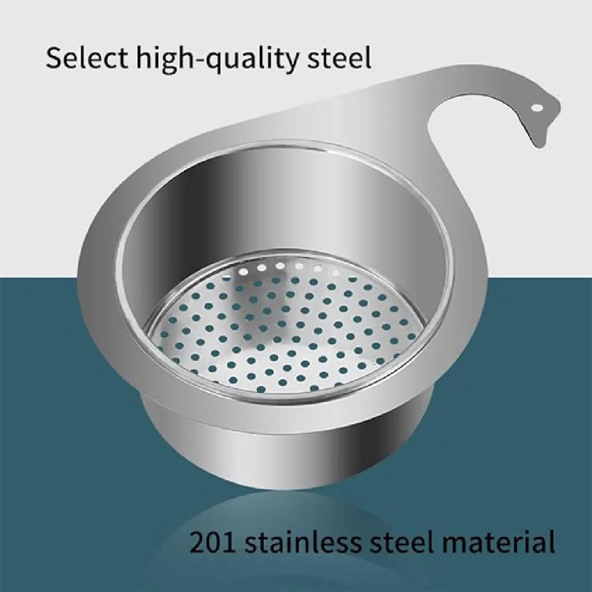 

Filter Residue Storage Kitchen Sink Specific Swan Drain Basket Stainless Steel Wall Mounted Rice Non Perforated Drain Rack