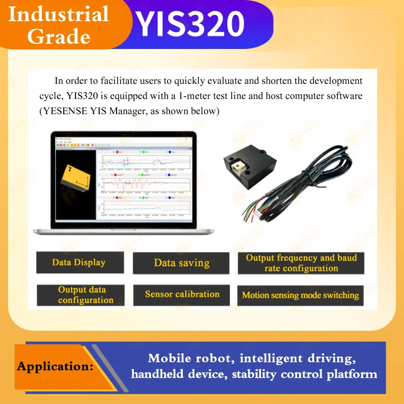 YIS320 Industrial Grade Attitude Sensor Mobile Robot//Intelligent Driving/Stability Control Platform