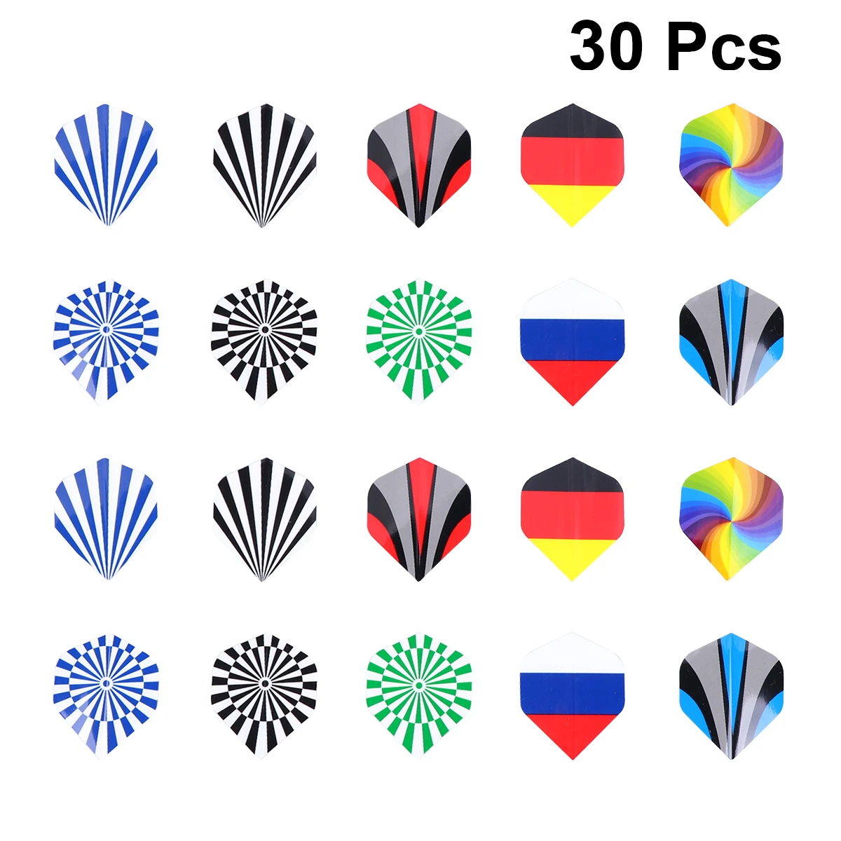 30 Pcs Dart Tail Thick Adults Throwing Wings Toy Outdoor Indoor Sports