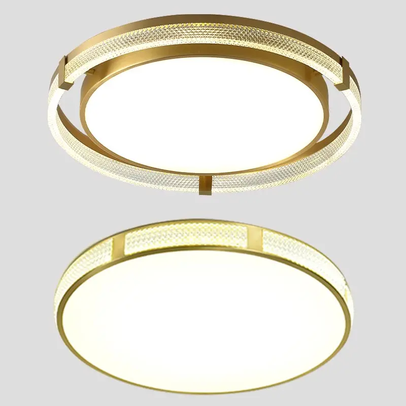 Modern Round Classic Ceiling Light for Living Room Dinning Room Modern Minimalist  Crystal Chandelier Bedroom Lighting