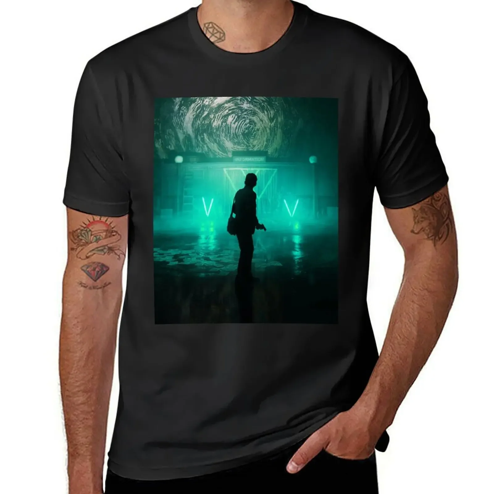 alan wake 2 game, alan wake ii artwork T-Shirt heavyweights aesthetic clothes custom shirt graphics tee shirts for men