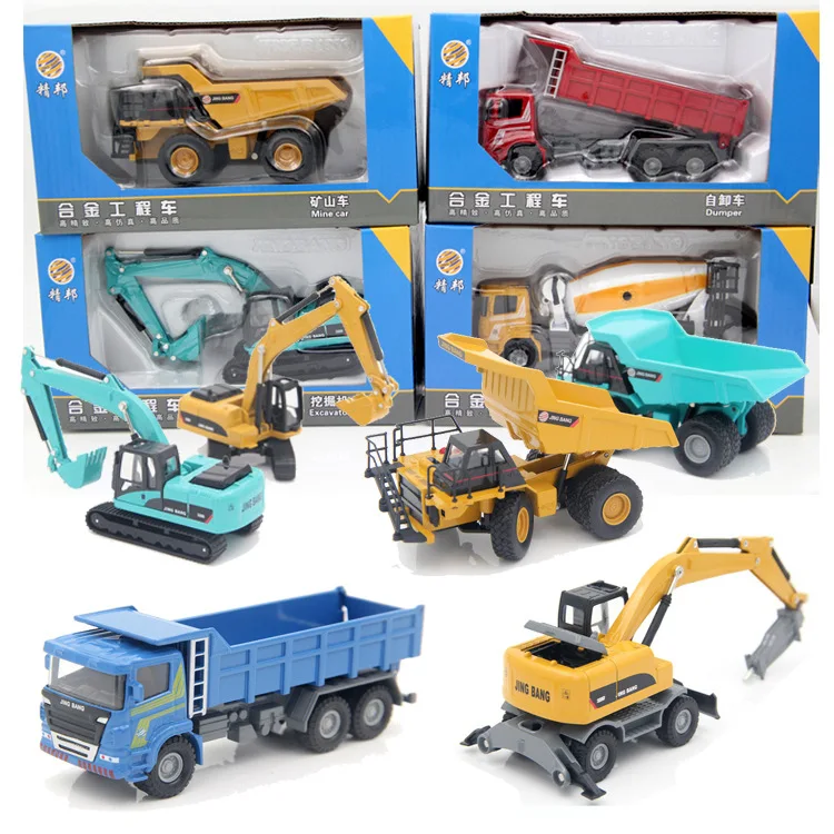 1PCS 1/60 Engineering Vehicle Dump Truck Diecast Car Model Children Gift Car