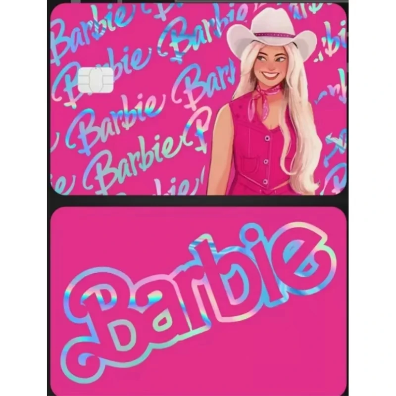 Laser Barbie Ken Stickers Bank Card Credit Card ID Card Protection Stickers Waterproof and Wear-resistant Kawaii Anime