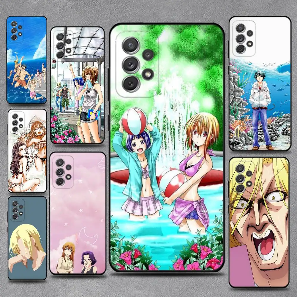 

Anime Funny G-Grand Blue Phone Case For Samsung S25,S24,S21,S22,S23,S30,Ultra,S20,Plus,Fe,Lite,Note,10,9,5G Black Cover