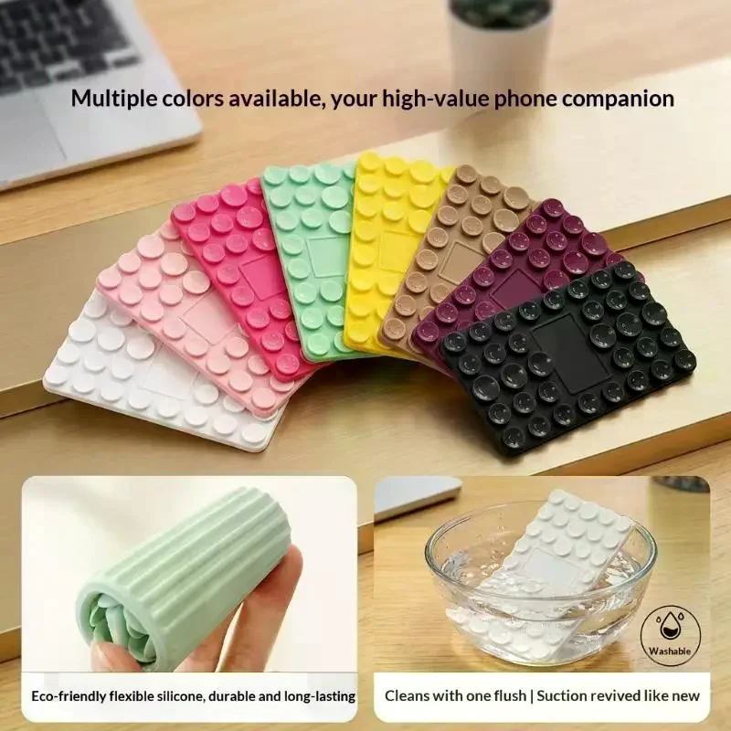 Flexible Suction Cup Phone Holder Silicone Foldable Multi-Angle Cell Phone Stand Bracket Hands-Free Universal Phone Stand - view 4