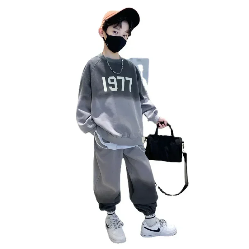 Tracksuits Kids Boy Korean Children's Clothing 5 6 7 8 9 10 11 12 13 14 15 Years Boys Clothes 6yrs To 12yrs Two Piece Set