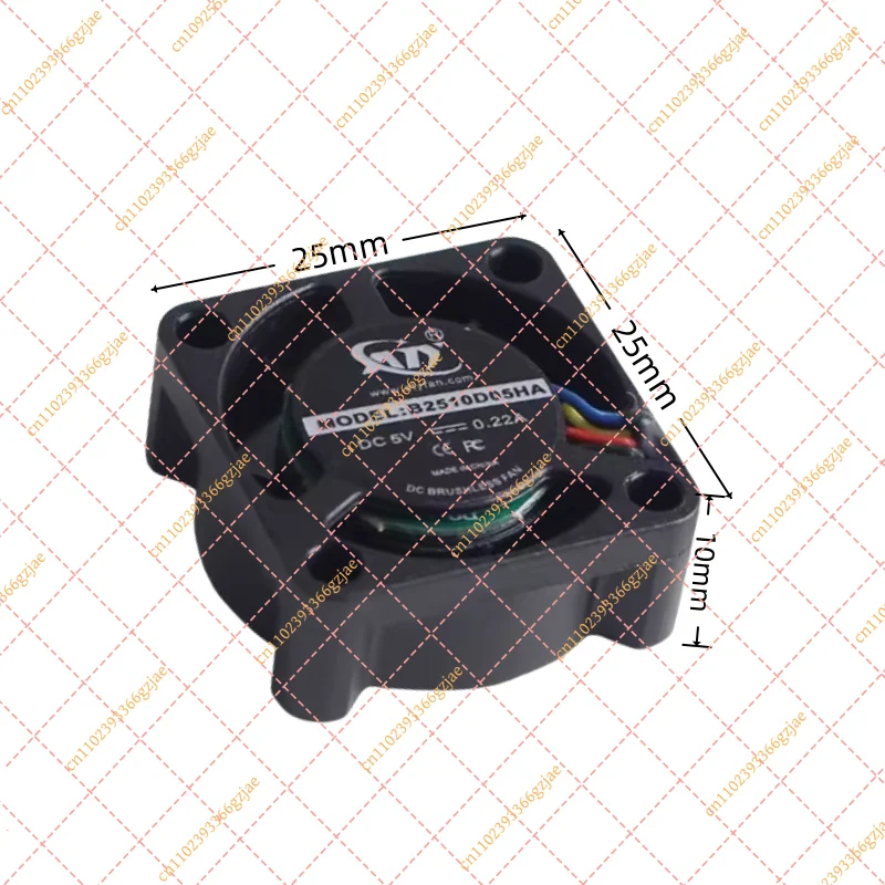 1pcs Double ball bearing fan For For Bambu Lab P1 Series 2510 Hotend Cooling Fan DC 5V Rotational speed 15500rpm