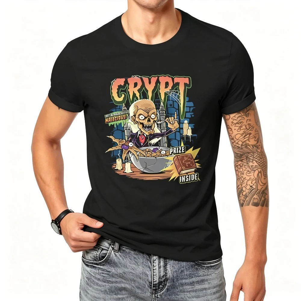 Creepshow Billy 1982 Horror Film TShirt Funny Cookie Crypt Cereal Basic T Shirt Summer Leisure Trendy Men Clothes Camisetas
