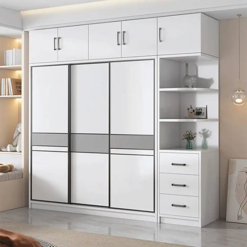 

Items Style Wardrobes Closet Wooden Tall Style Saving White Wardrobes Storage Space Sliding Guarda Roupas Furniture For Home