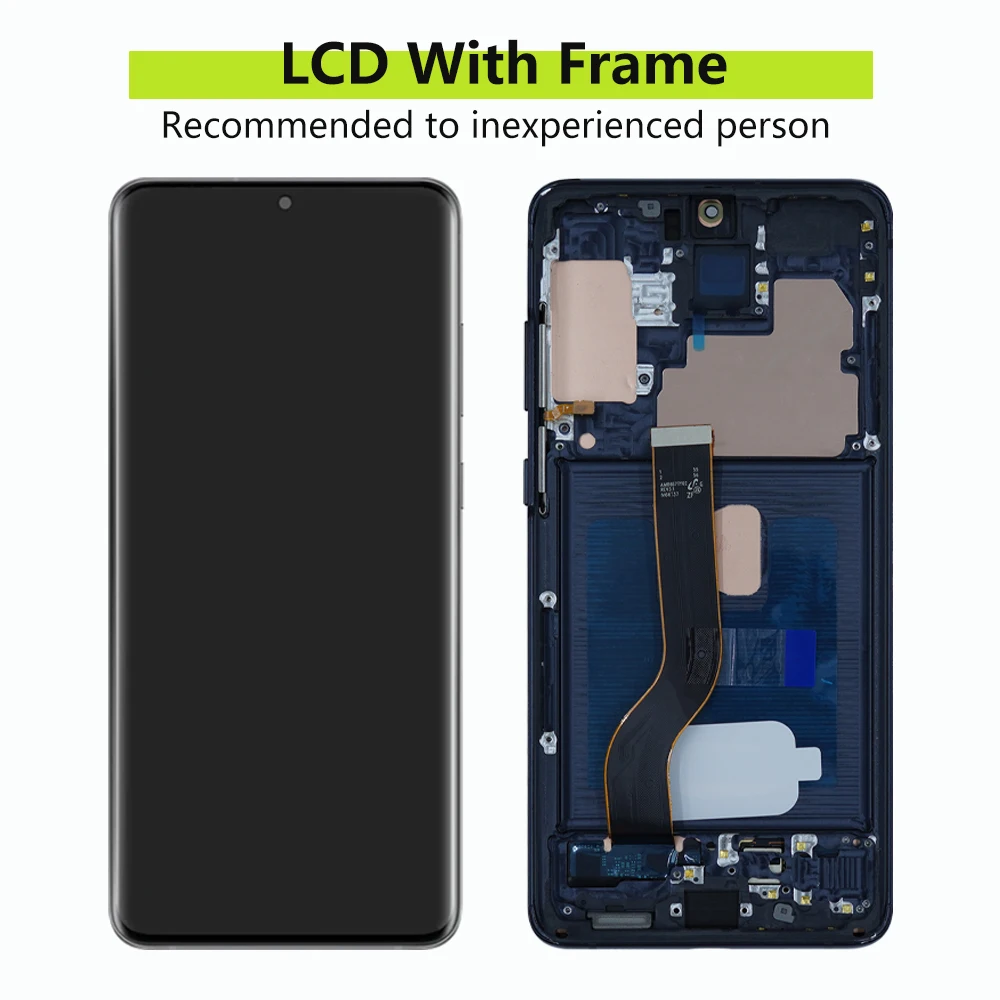 Super AMOLED LCD For Samsung Galaxy S20 Plus S20plus G985 G985F G985F/DS LCD Display Touch Screen Assembly Digitizer Replacement