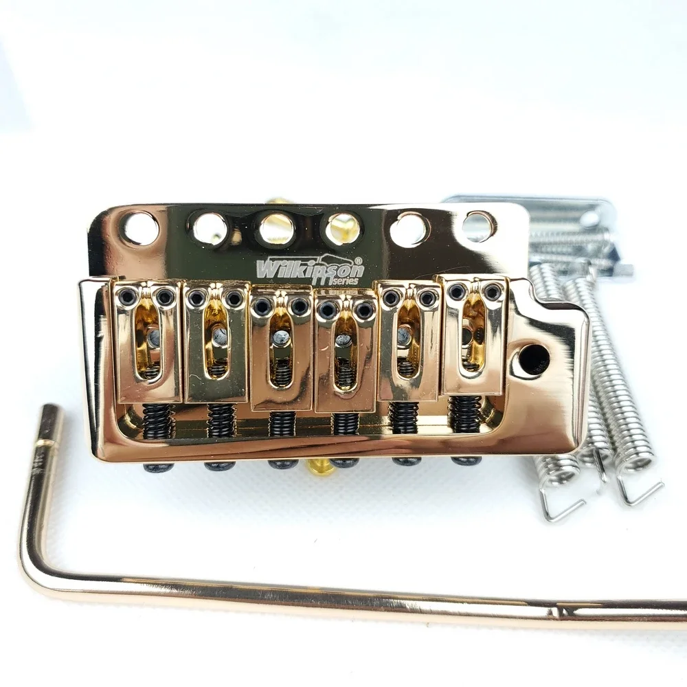 Wilkinson Electric Guitar Fixed 6 Screws ST Tremolo Vibrato Bridge Gold WOV09