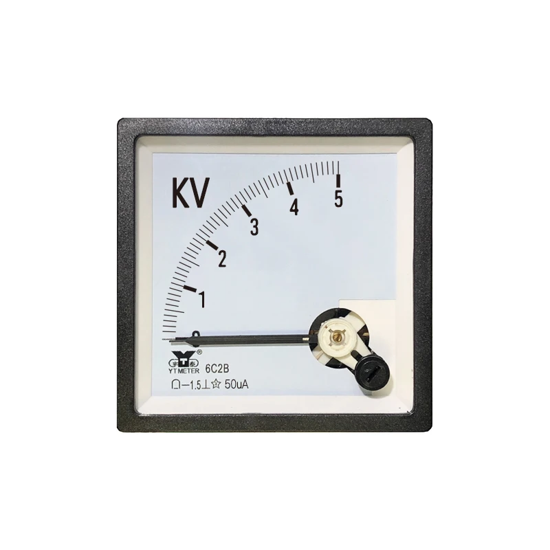 6C2B DC high voltage Voltmeter 5kv 10kv 15kv 20kv 30kv 50kv 100kv 150kv 200kv kilovolt meter 50ua 100ua DC