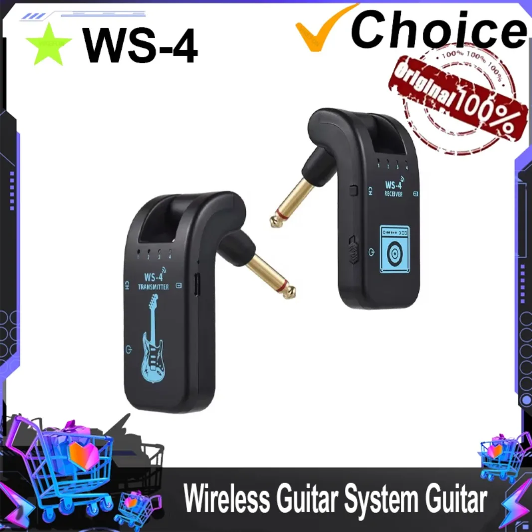 

Беспроводная гитарная система VIKEFON 2.4G 48K/16bit с передачей данных в реальном времени, комплект передатчика и приемника для электрогитары и бас-гитары