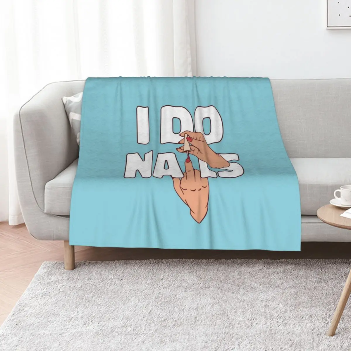 Manicure Nail Polishing Cartoon Art Throw Blanket Summer manga Giant Sofa Extra Large Throw Plaid on the sofa Blankets