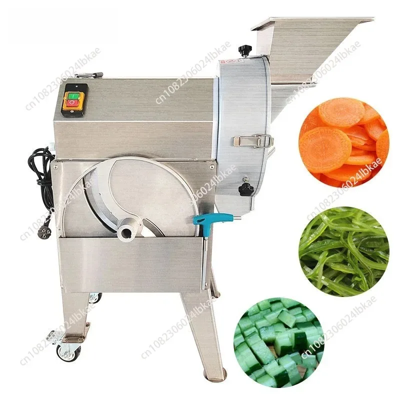 Commercial cafeteria multi-functional vegetable cutting machine, potato and taro cutting machine