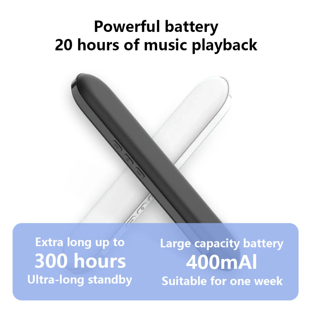 العظام التوصيل سمّاعات بلوتوث تحت وسادة MusicBox اللاسلكية ستيريو Soundbar TF مشغل MP3 تحسين النوم ل TikTok/الفيسبوك