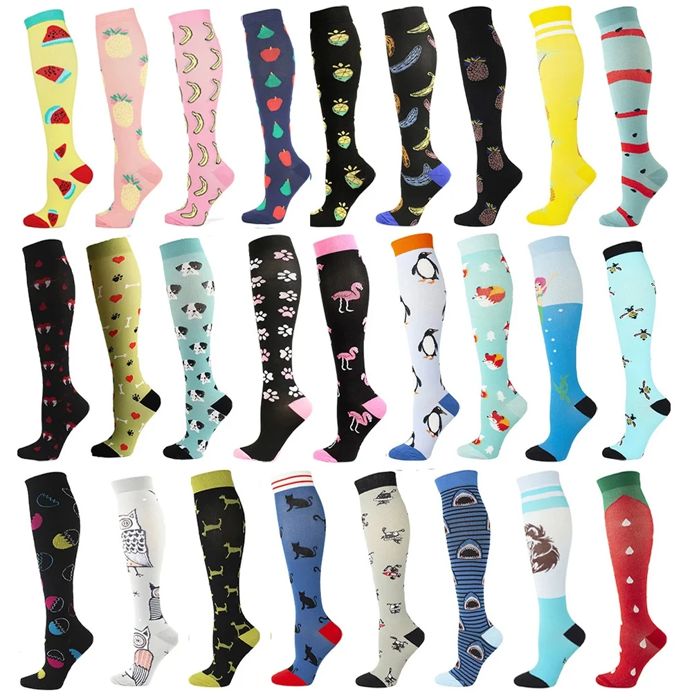 

Compression Socks For Men Women Medical Varicose Veins Diabetes Knee Stretch Sports Socks Gym Outdoor Running Exercise Golf Bike