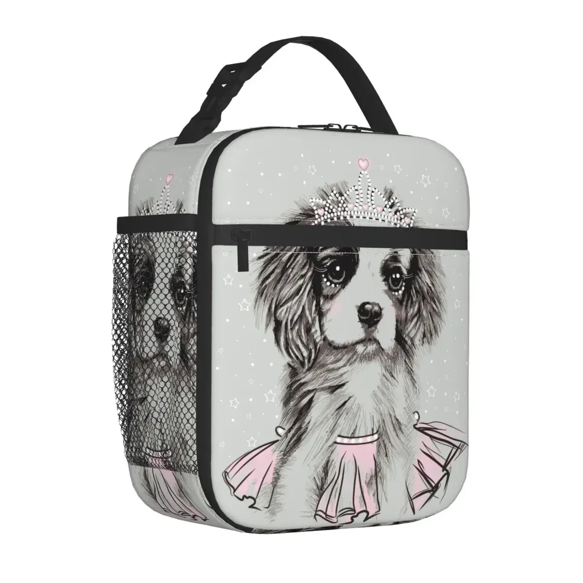 

Cavalier King Charles Spaniel Dog Insulated Lunch Bags Cooler Bag Lunch Container Animal Dogs Tote Lunch Box for Men Women Work