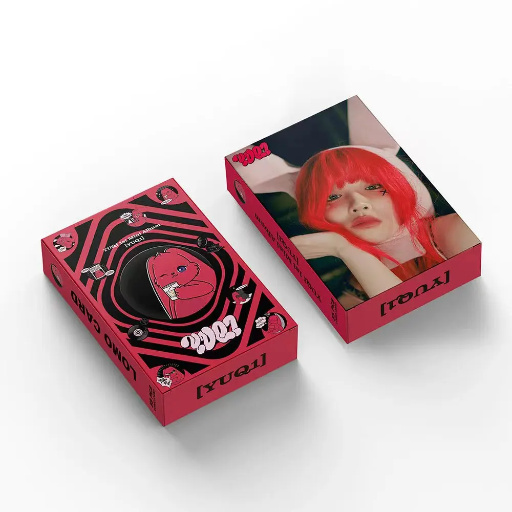 يمكن أن يكون بطاقات Kpop YUQI الجديدة لعام 2025 بطاقات Lomo ألبوم SOLO YUQ1 بطاقات صور لهدية بطاقة تجميع المروحة