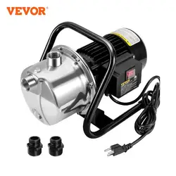 VEVOR Shallow Well Pump 1.1 HP 115V 978GPH 131ft Height 69.6psi Max Pressure Portable Sprinkler Booster Jet Pumps for Irrigation