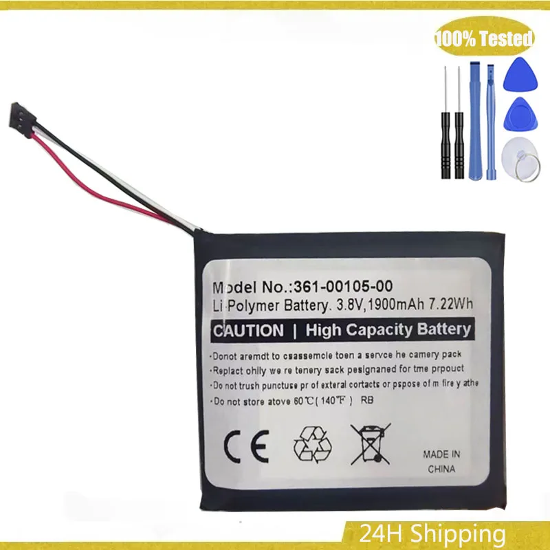 

361-00105-00 Аккумулятор для велосипедного спидометра Garmin Edge 1030, высококачественный аккумулятор 1900 мАч AKKU Batteria + бесплатные инструменты