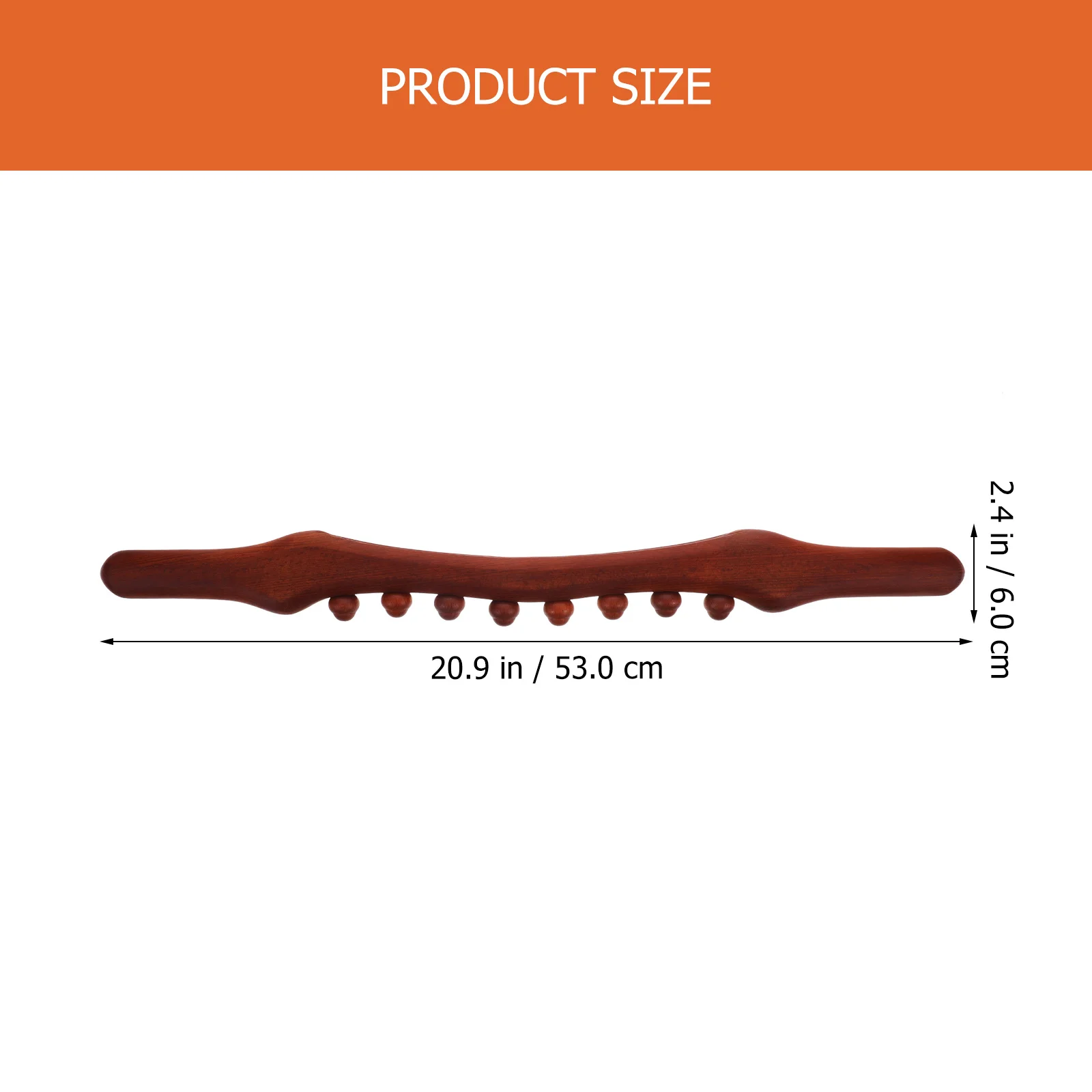 

Wood Massage Stick Back Massager Portable Body 8-Bead Roller Muscle Relaxation Fatigue Relief Massaging Tool Massage Stick