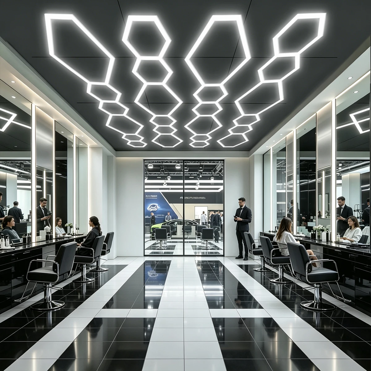 6500K tube length 565mm LED tube assembly design modern new garage lamp hair salon pendant light