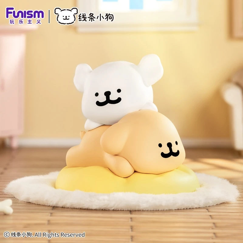 Maltese Happy Snuggling Series Hot Trend Playing Blind Boxes Cute Doll Mode Desktop Decorations Ornaments Toys Collection Gifts