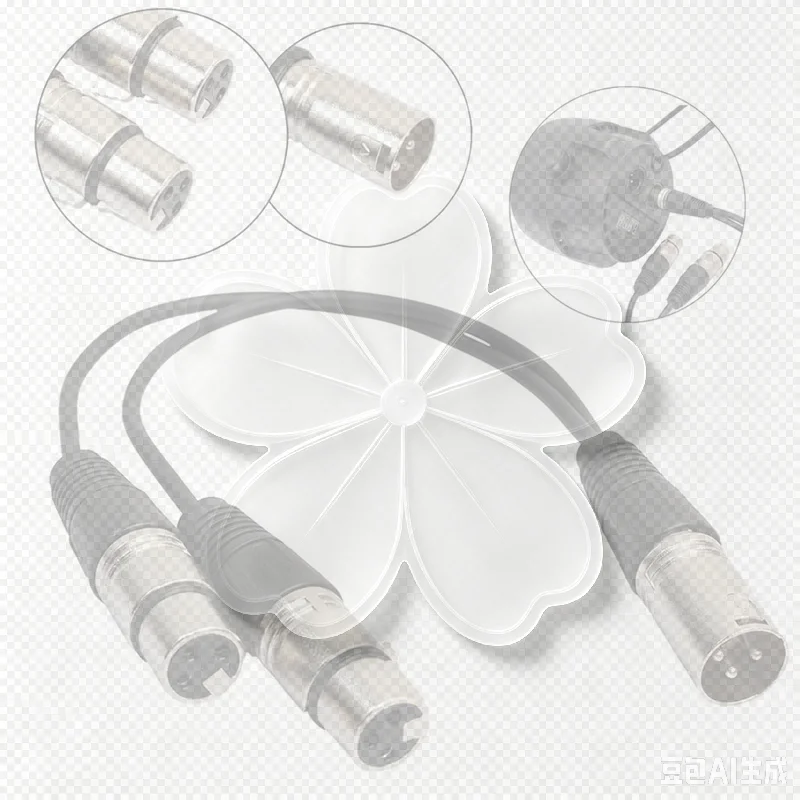 3-Pin XLR Male To Dual XLR Female Y Splitter Audio Adapter Cable For Microphone
