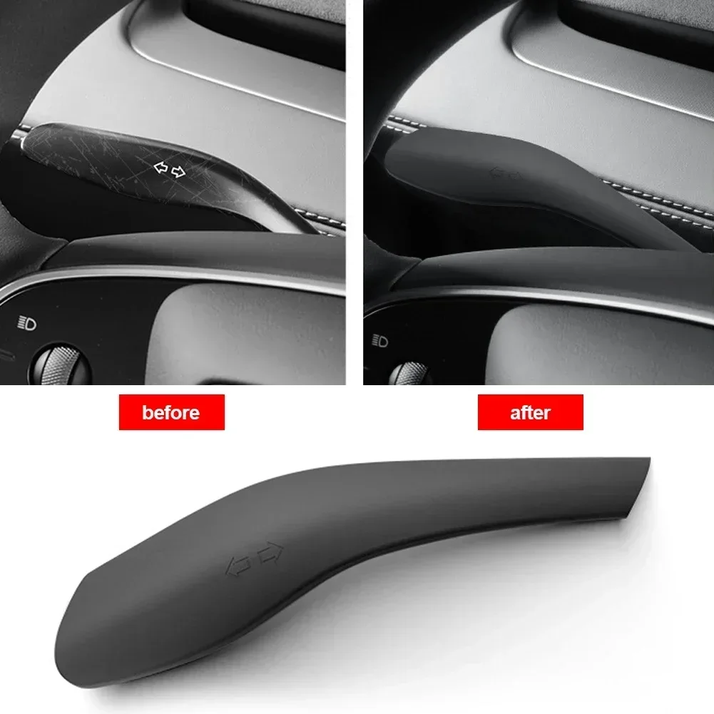 

Gear Shift Cover Steering Lever Handle Protection Shifter Shell Shift Knob Cover For Tesla Model Y Juniper 2025 Car Accessories