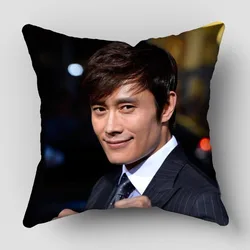 Musife Lee Byung Hun Pillowcase Art Square Zippered Pillow Cover 35*35,40*40,45*45cm wholesale