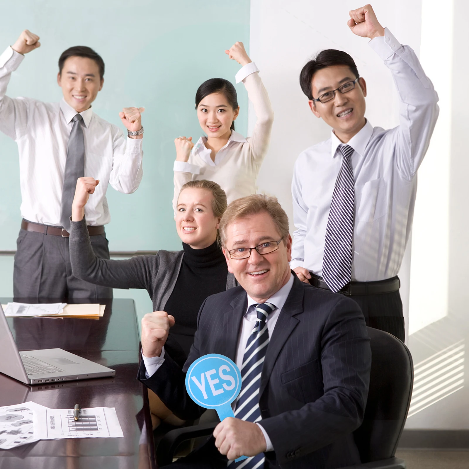 

4pcs Handheld Scoreboard 15x30cm Foam Yes No Paddles Reusable Classroom Supplies Teacher Voting School Judging Board Game