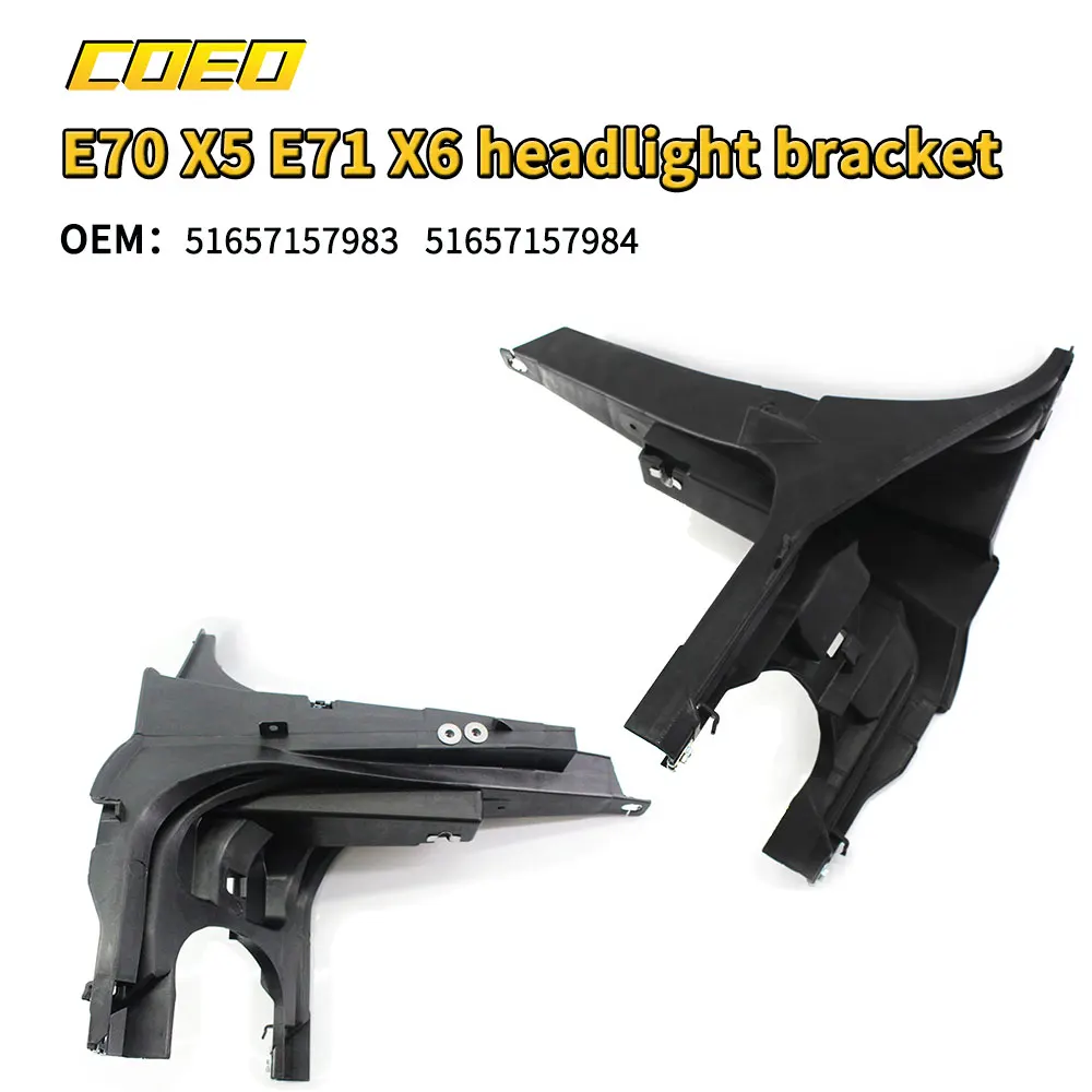 

1 Pair Auto Headlight Head Lamp Bracket Fit for BMW E70 X5 E71 X6 51657157984 51657157983