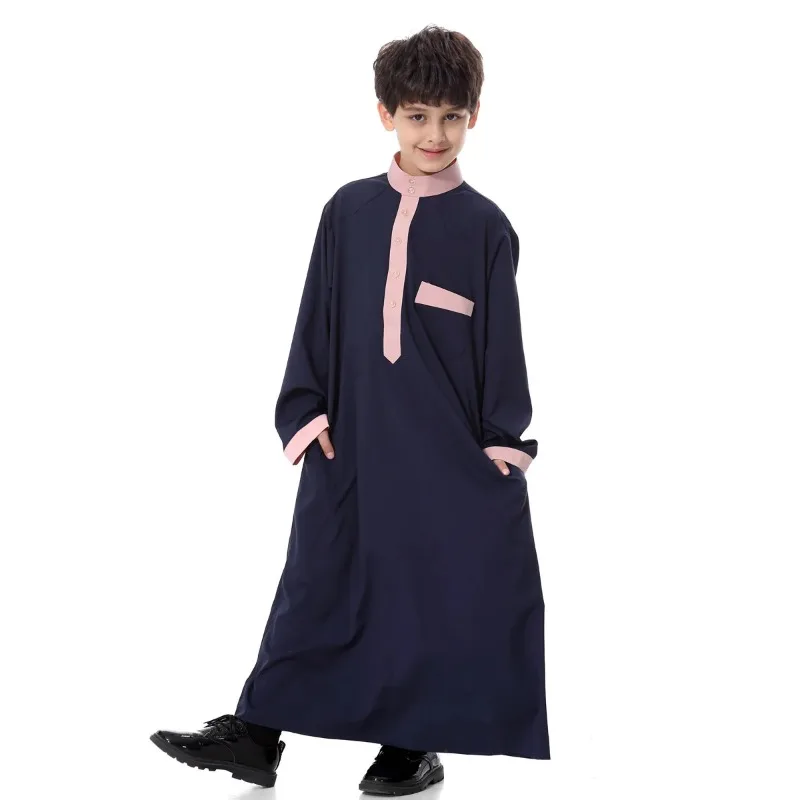 Paquistão menino roupas islâmicas abaya crianças jubah vestido muçulmano crianças jubba thobes índia kurta vestido árabe saudita kaftan CN-051