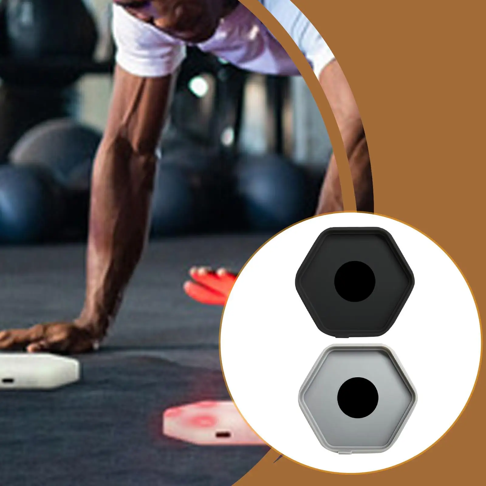Wiederverwendbares Reaktionstraining-Lichtchassis, kompakte Geschwindigkeits- und Agilitätsbasis für Fitness, Sport, Training, Fußball, Basketball, Rugby
