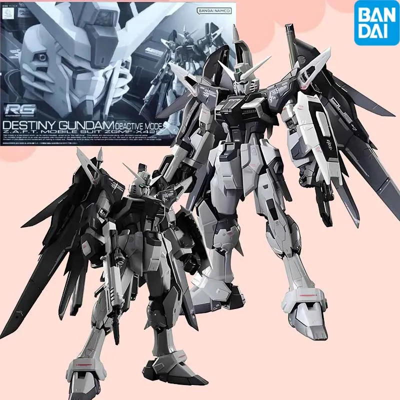 

IN STOCK Bandai Original GUNDAM RG DESTINY GUNDAM DEACTIVE MODE Anime Action Figure Assembly Model Toys Collectible Model Gift
