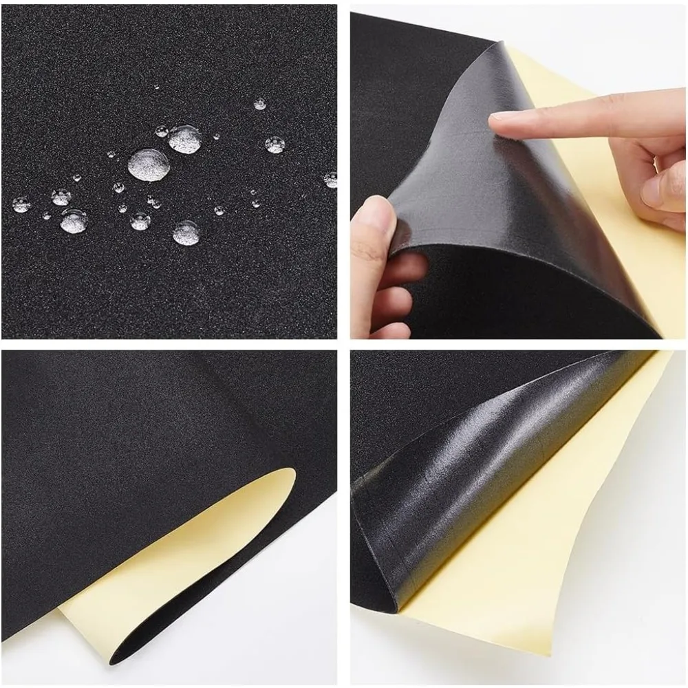 หนา 1 มม.Self-Adhesive EVA โฟมม้วน 78.7x11.8 นิ้วสีดําโฟม Padding แผ่นสําหรับเฟอร์นิเจอร์ปกป้อง Gap บรรจุเครื่องแต่งกาย