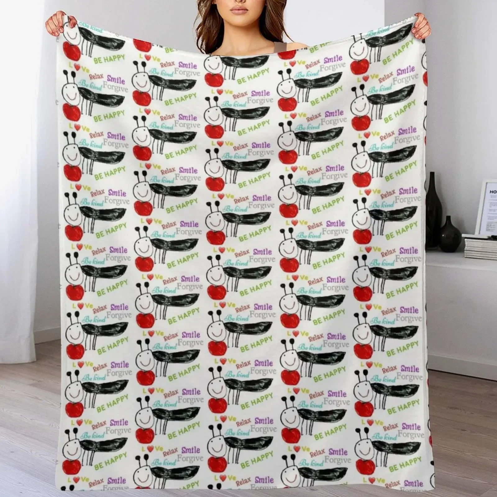 

Good feelings Throw Blanket anime Heavy Bed linens cosplay anime Blankets