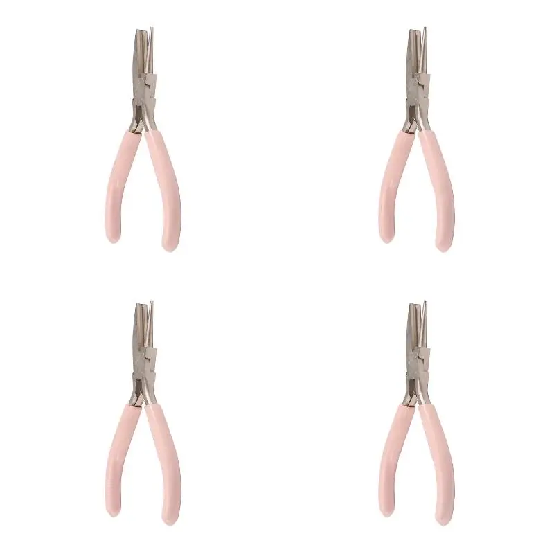 4pack X((Round Concave Plier Wire Looping Plier Mini Precision Plier Wire Bending Tools for DIY Jewelry Making Hobby Projects)