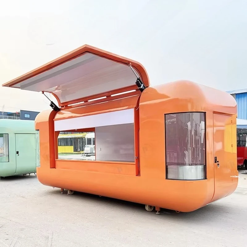 Good Quality Mobile Food Trailer MilkTea Shop Snack Fully Equipped Custom Cheap Bakery Food Truck