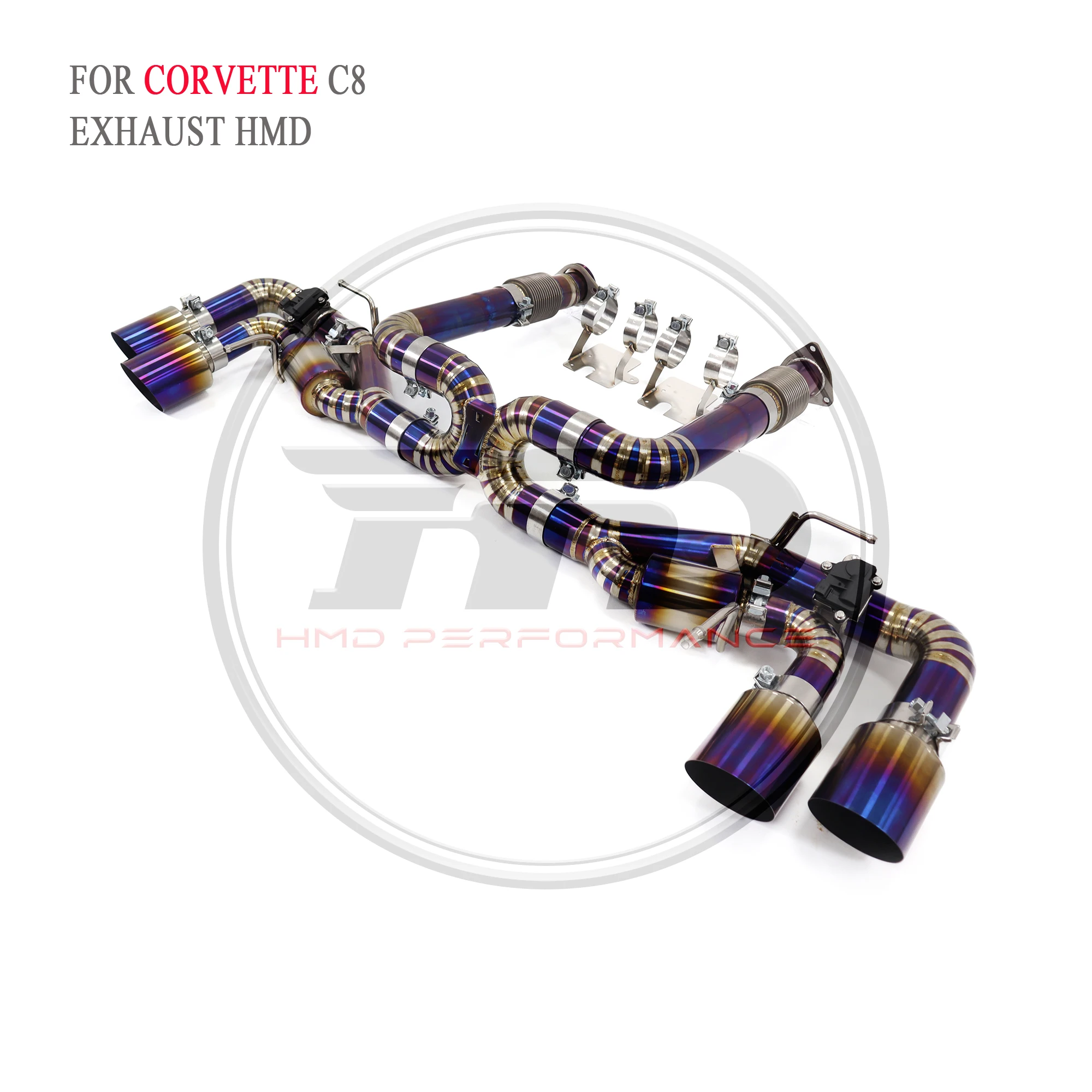 HMD Exhaust System High Flow Performance Catback for Corvette C8 Car Accessories with Valve