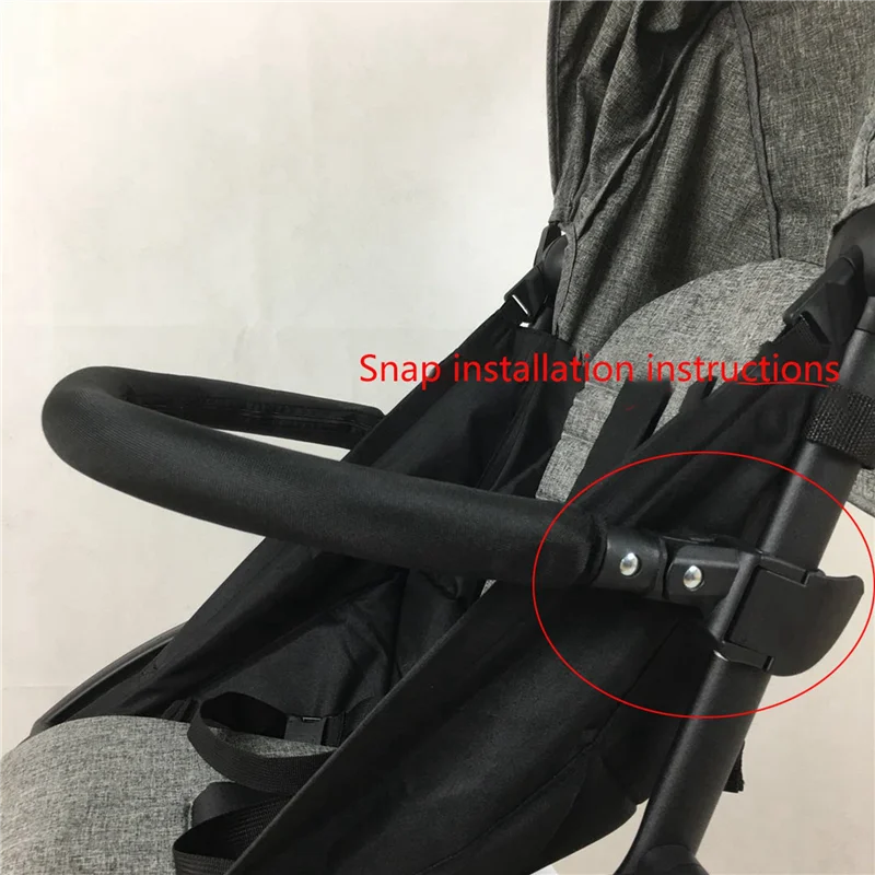 

HOT-5X Baby Stroller Armrest Bumper Bar Front Guardrail Front Armrest Fence Handlebar Oxford Cloth Pram Pushchair For Yoyo