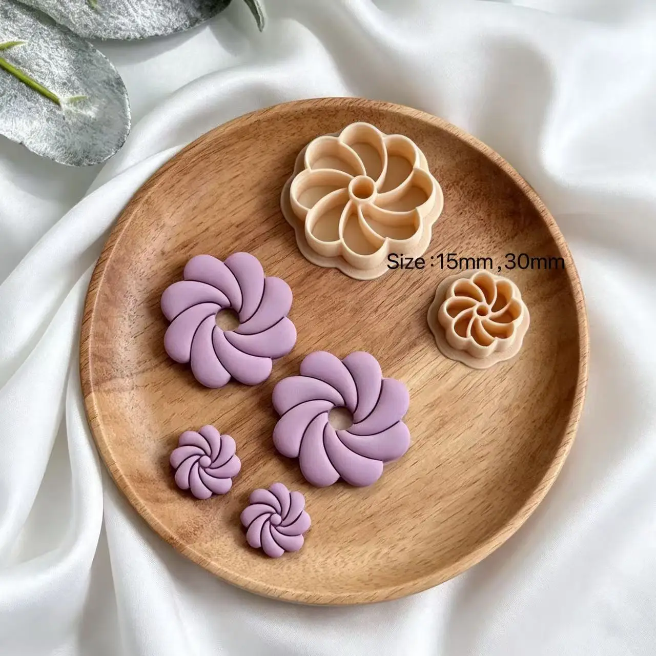 Frühlingsblumen-Formen aus Polymer-Ton, Mehrfache Frühlingsblumen-Ausstecher, Schneidformen für DIY-Ohrringherstellung, 3D-gedruckte Tonwerkzeuge – Detail 8
