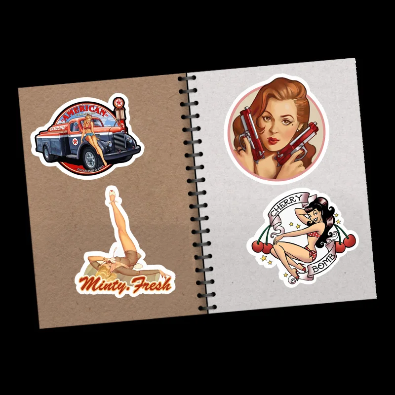 10/30/50/100Pcs Sexy Beauty Poster Stickers For Waterproof Decal Laptop Motorcycle Luggage Snowboard Fridge Phone Car pegatinas