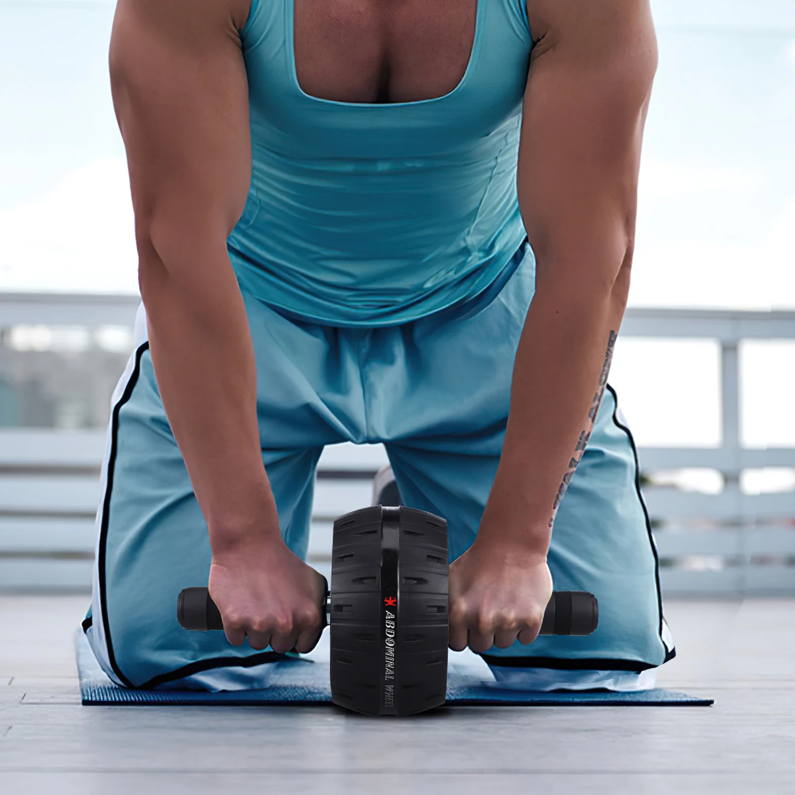 

Ab Wheel Pilates Roller Foam Fitness for Exercise Workout Equipment Trainer Body