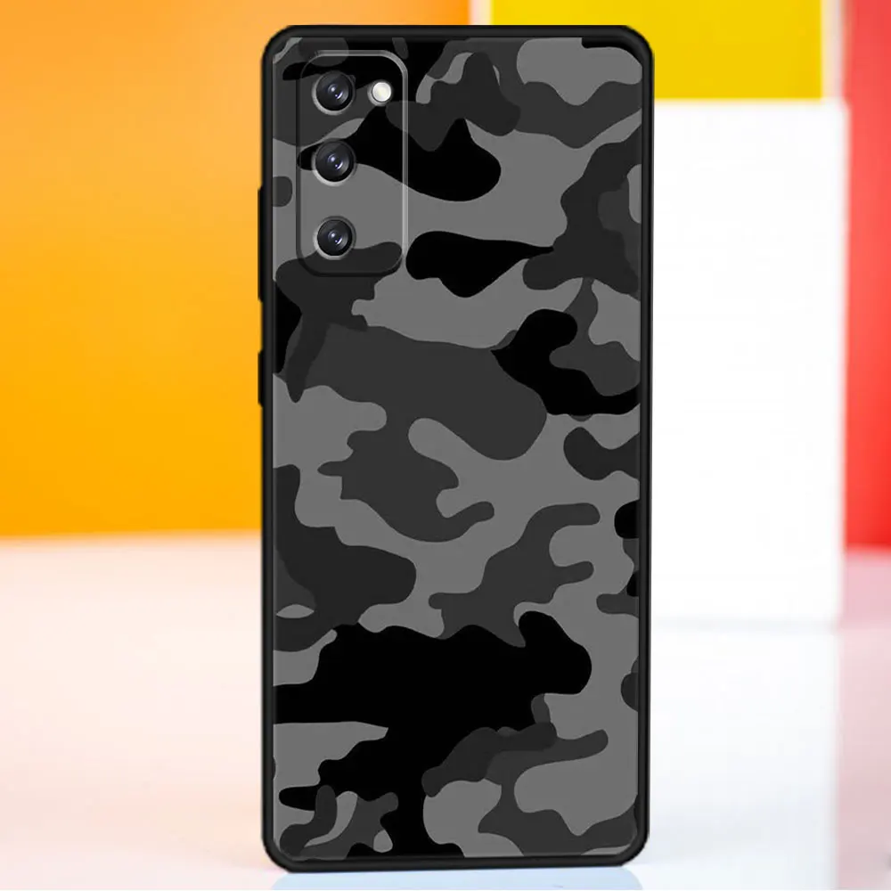 Camouflage Pattern Camo Military Army For Samsung Galaxy S24 Note 20 10 S21 Plus S22 Ultra 5G S10e S10 Lite S20 FE Case