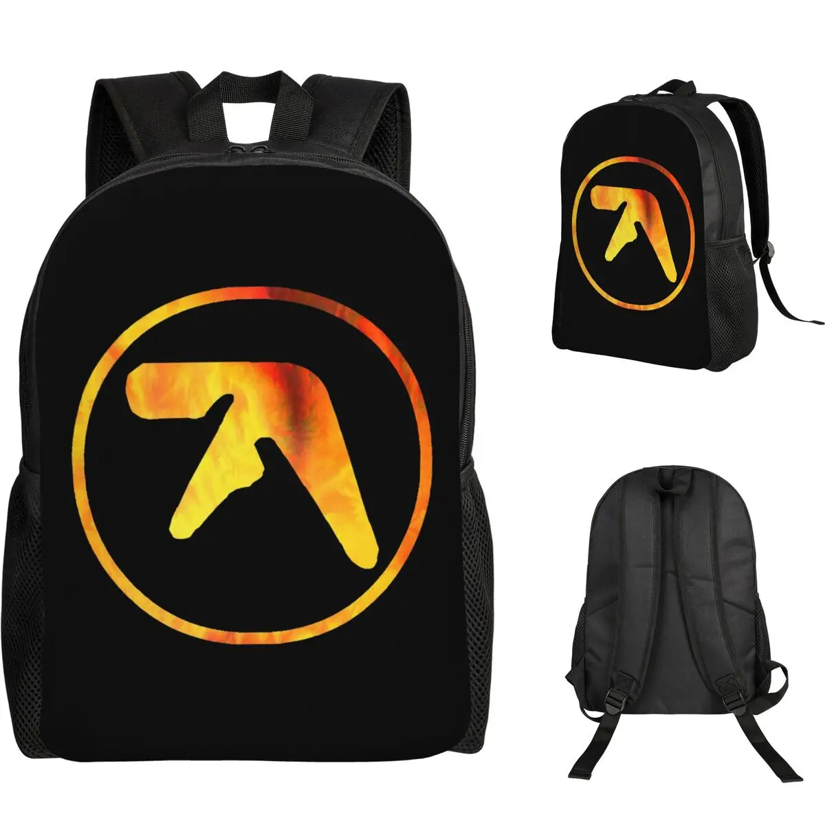 Aphex Twin Vintage Backpack Student Boys Girls BookBag School Bag Computer Shoulder Bags