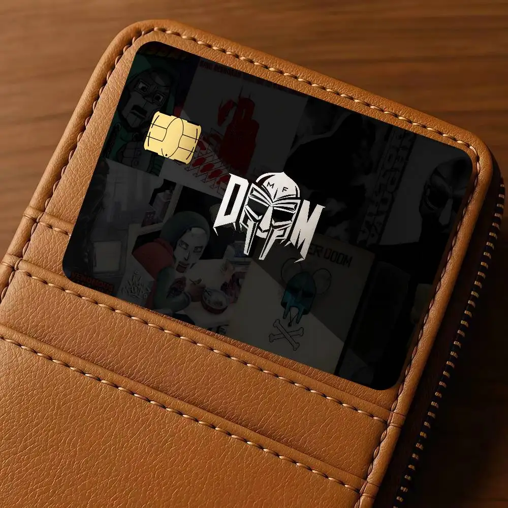 SINGER M-MF DOOMS Anime Front Diy Credit Debit Card Sticker Party Sticker Decoration Waterproof Small Chip Card Skin Sticker