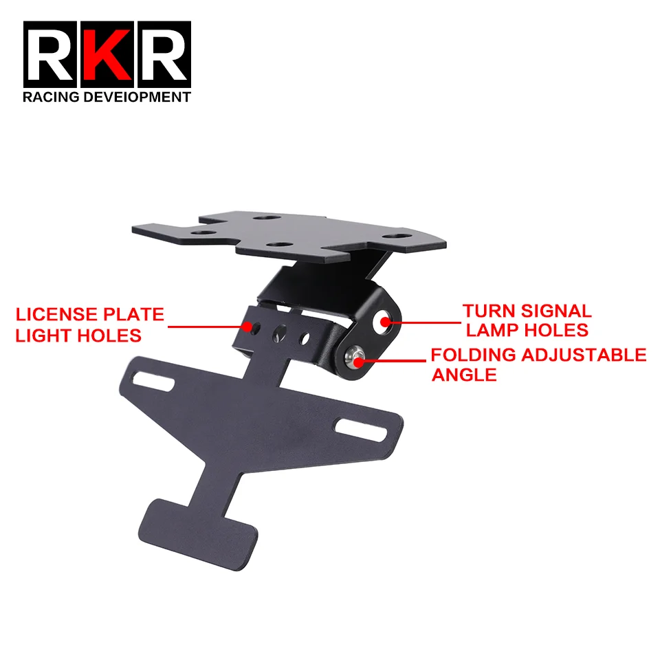 For KOVE 321R 321RR 321RRS 321 RR Motorcycle Tail Tidy Fender Eliminator Foldable License Plate Holder Mount Bracket Accessories 5