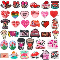 5/10Pcs New Heart Flower Coffee Dessert Valentine Silicone Beads Focal Bead For Jewelry Making DIY Necklace Bracelet Accessories